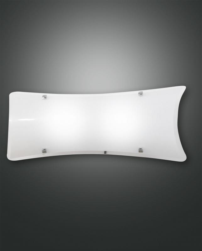 Fabas Luce 3113-26-102 Milton Wandleuchte E27 2x60W Weiß