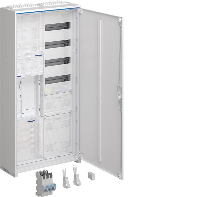 Hager Komplettschrank,univ.Z,1 ZP,BKE-I,APZ,zRfZ,VT4,1100x550x205 mm,16 mm²,SK I