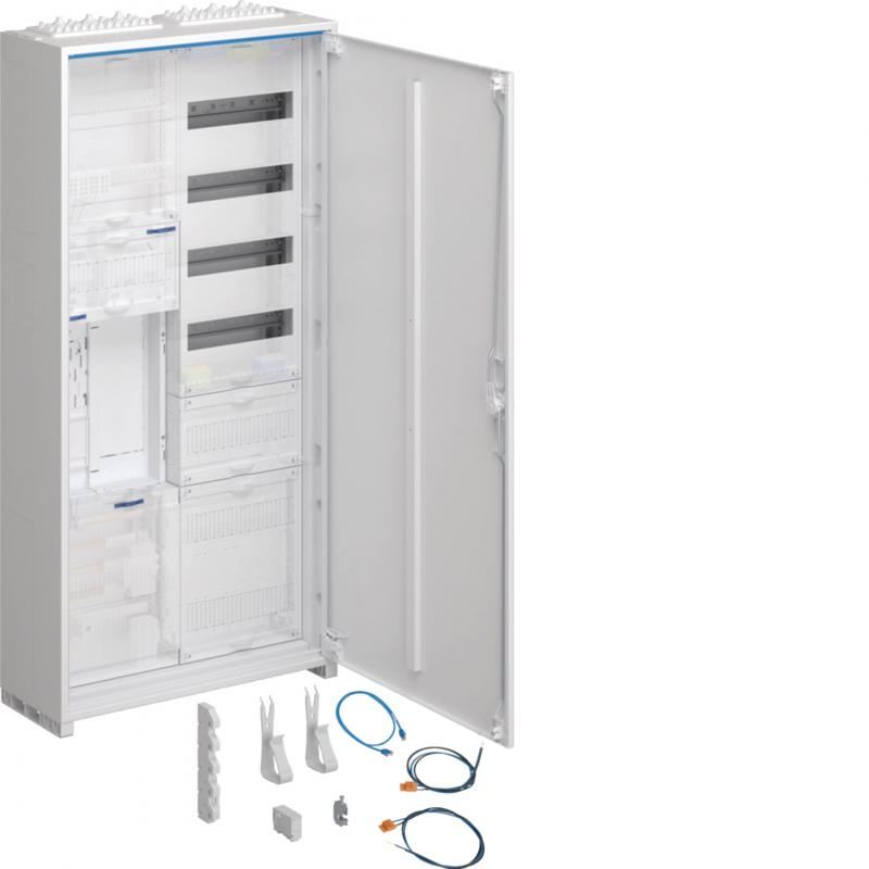 Hager Komplettschrank,univ.Z,1 ZP,BKE-I,APZ,zRfZ,VT4,1100x550x205 mm,16 mm²,ESA,