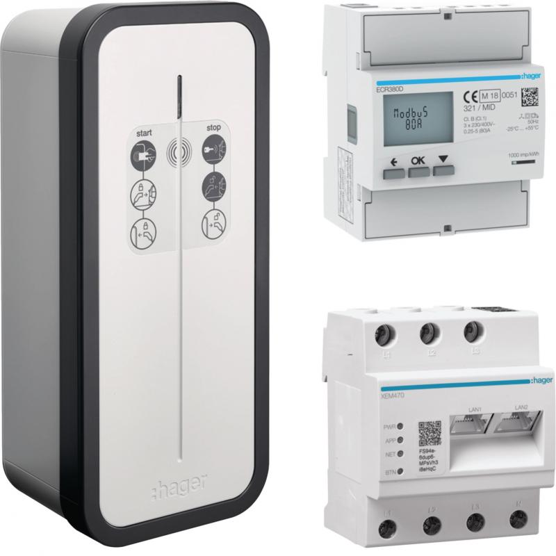 Hager witty solar Set, EMC, Zähler