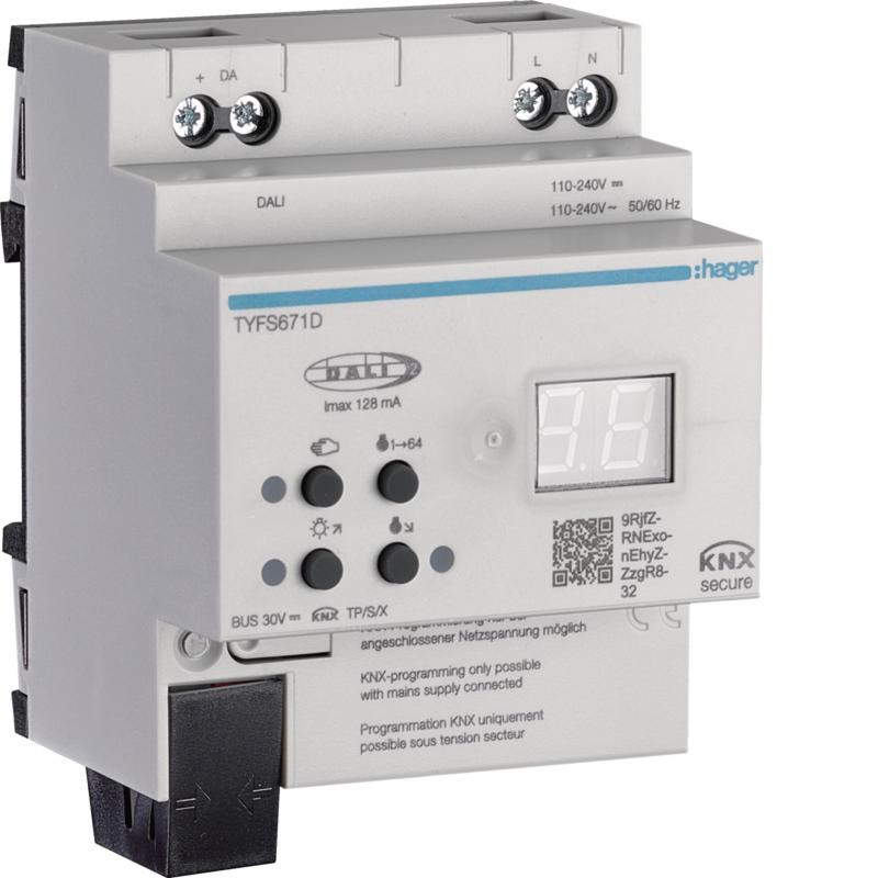 Hager KNX/DALI 2 Gateway, Secure, 1-fach