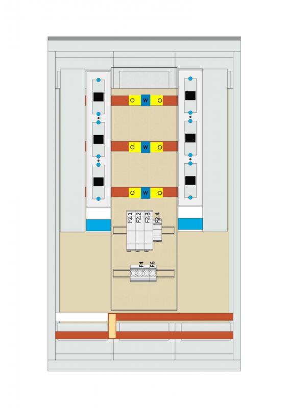 Hager ZAW,Univ.N,1355x780x315mm,TN-S-SystemOst