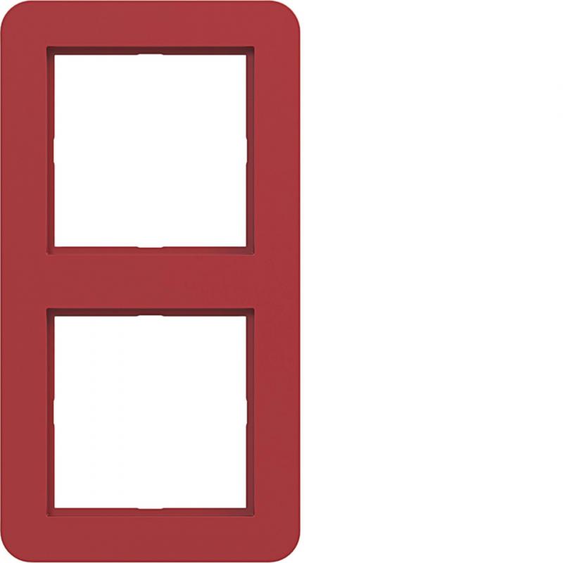 Hager Rahmen 2fach C.1 rot glänzend
