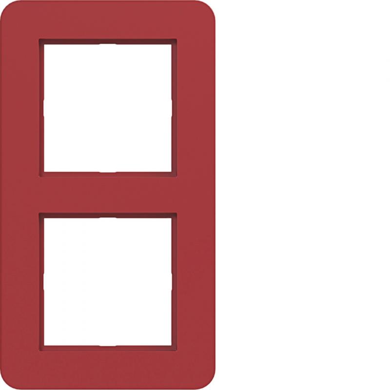 Hager Rahmen 2fach C.8 rot glänzend