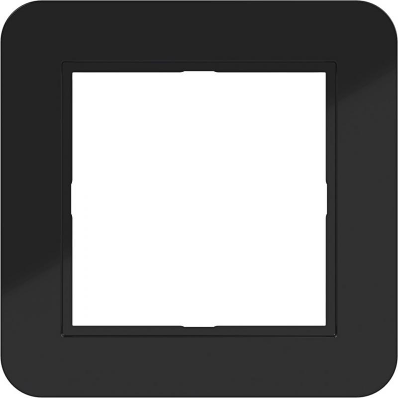 Hager LED-Rahmen 1fach C.1 nachtschwarz gl