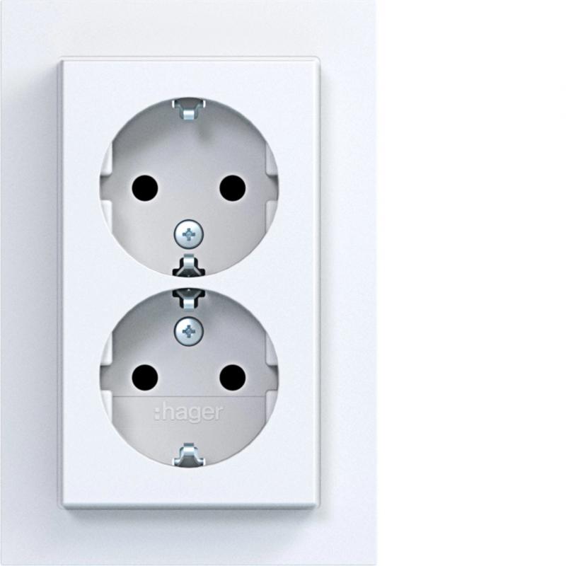 Hager D-STD SKO ADP ho. EHBS A.1 lichtweiß mt