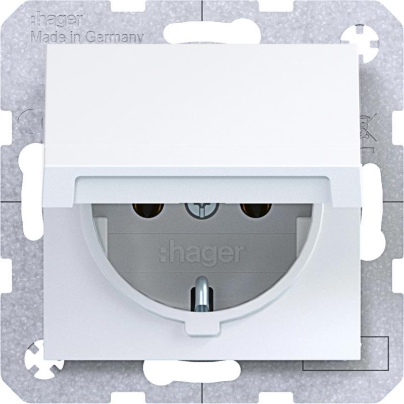 Hager SD SCHUKO KLD Ax/Cx lichtweiß glänzend