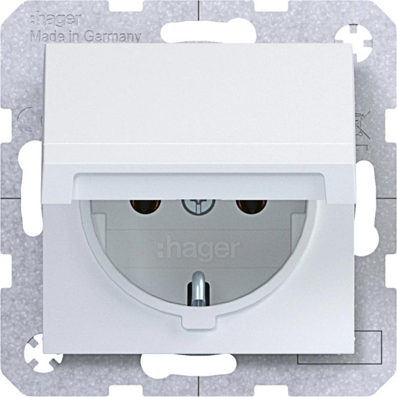 Hager Std. SCHUKO KLD Ax/Cx lichtweiß matt