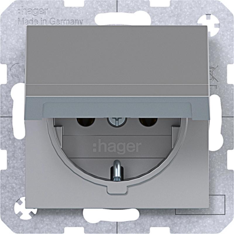 Hager SD SCHUKO KLD Ax/Cx titan met lack