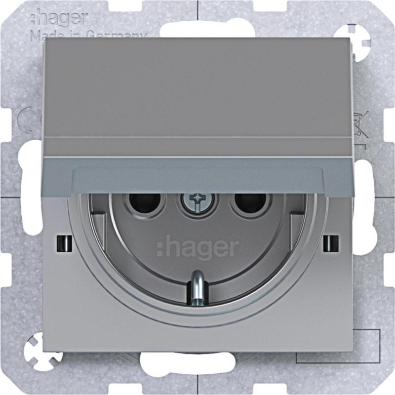 Hager SD SCHUKO KLD Ax/Cx titan met lack
