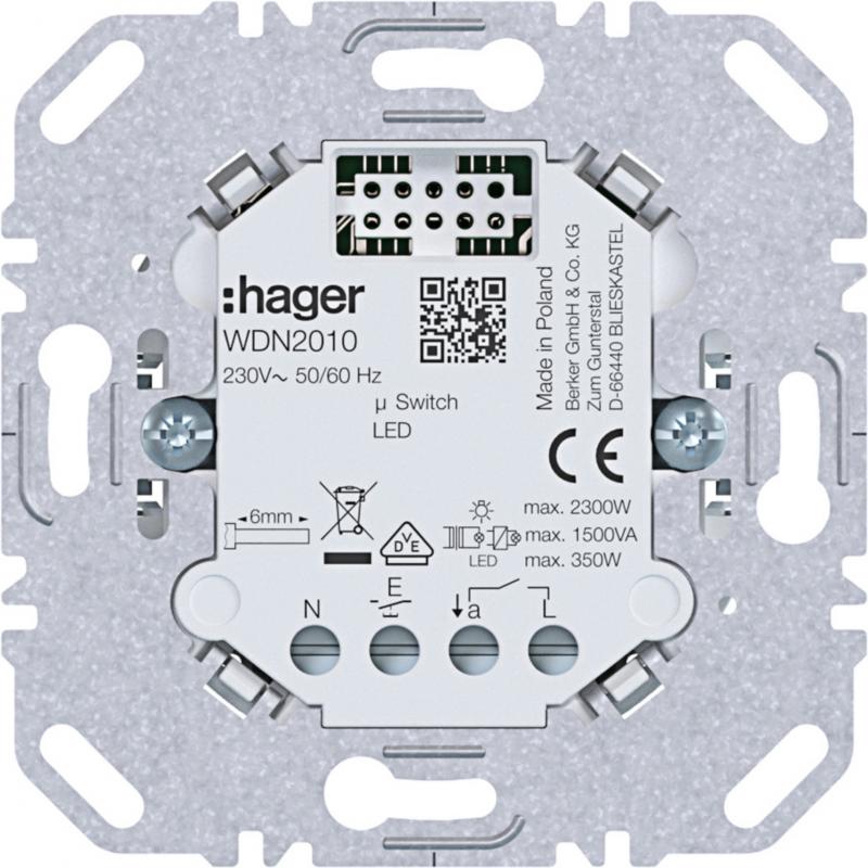 Hager Universal Schalteinsatz 1-fach (R,L,C,LED)