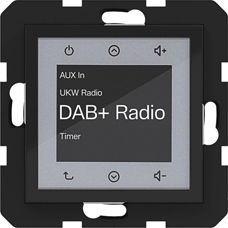 Hager Radio Touch DAB+ A.x/C.x schwarz glänz