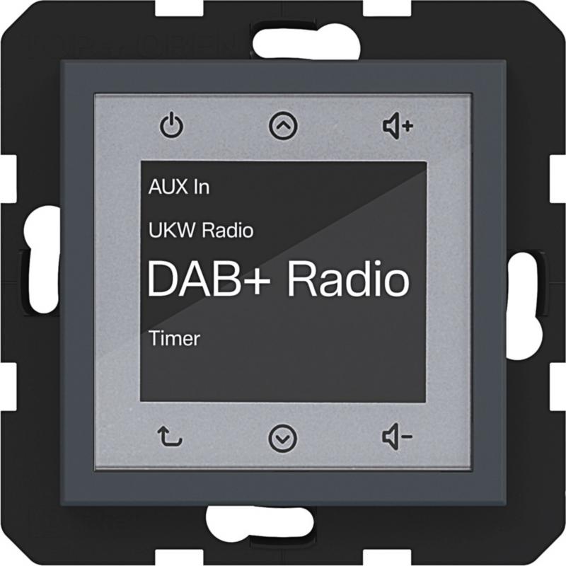 Hager Radio Touch DAB+ A.x/C.x anthrazit matt