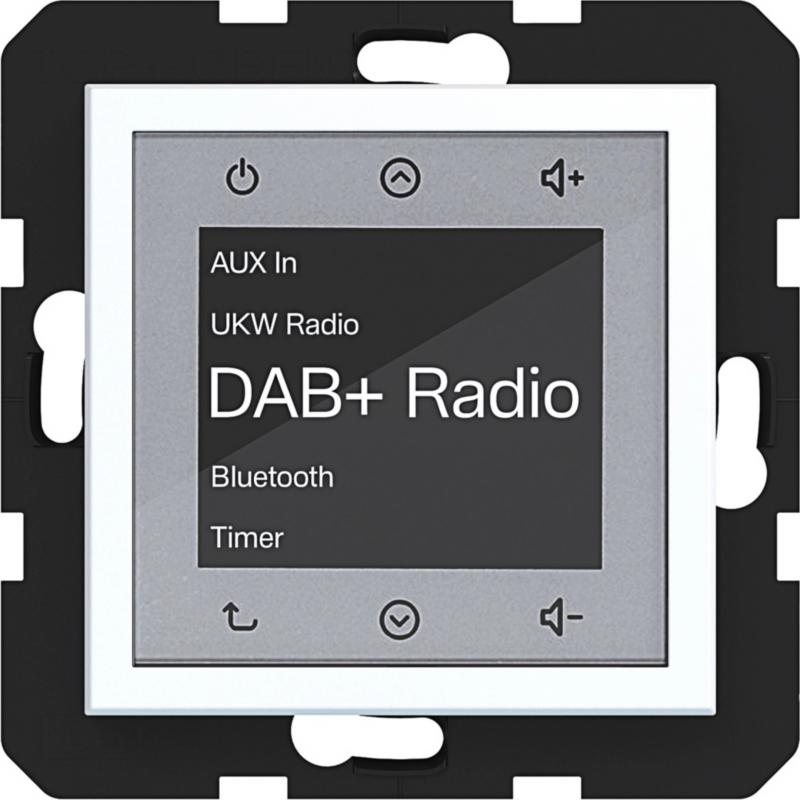Hager Radio Touch DAB+ BT A.x/C.x lweiß matt