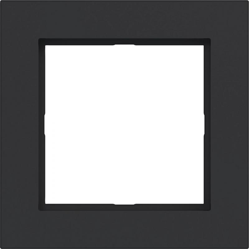 Hager LED-Rahmen 1fach A.1 nachtschwarz matt
