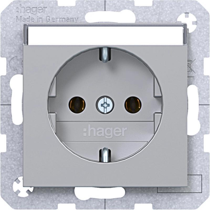 Hager Std. SCHUKO BF SK Ax/Cx titan met lack