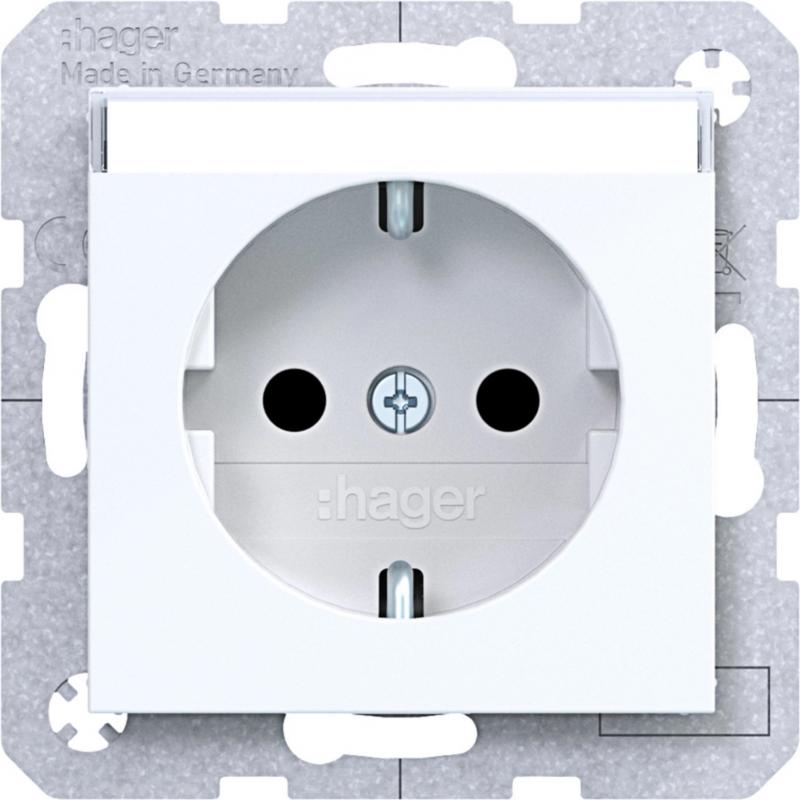 Hager SD SCHUKO BF erh. BS SK Ax/Cx liweiß gl