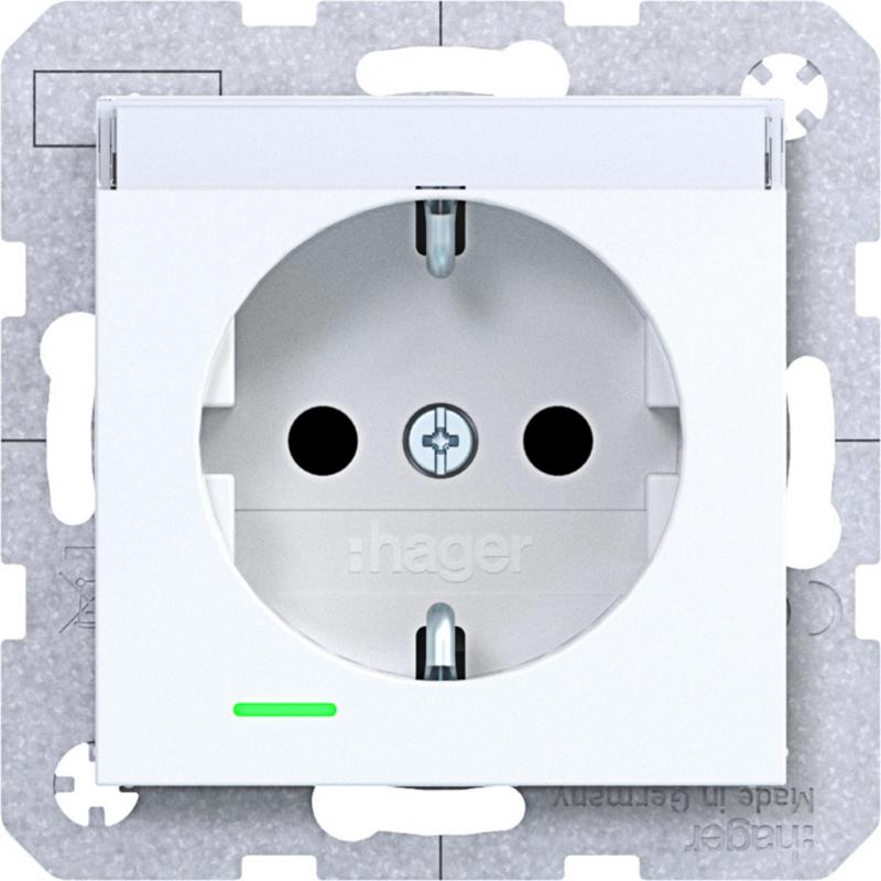 Hager SD SCHUKO LED BF EHBS Ax/Cx lichtweiß gl