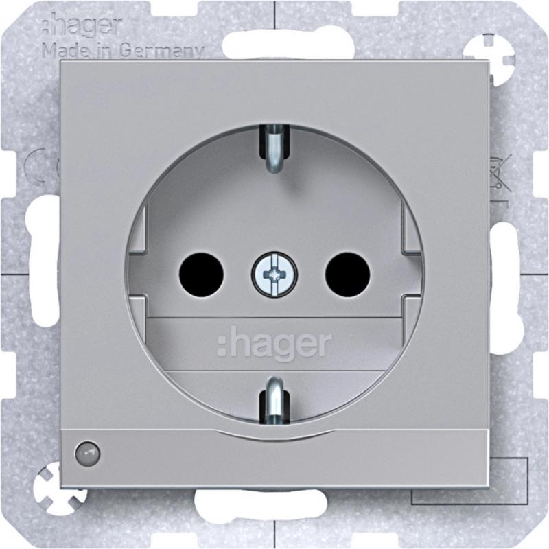 Hager SD SCHUKO O.-Licht EHBS Ax/Cx ta met la