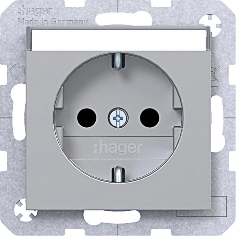 Hager SD SCHUKO BF EHBS Ax/Cx titan met lack