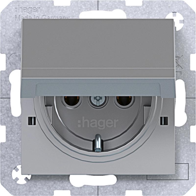 Hager SD SCHUKO KLD Ax/Cx titan met lack