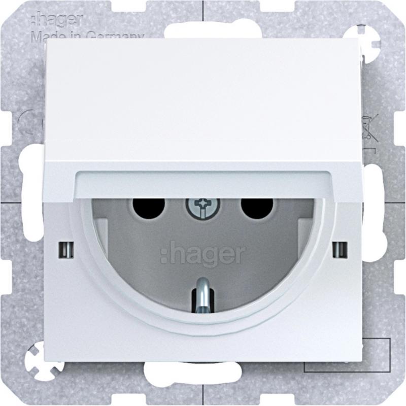 Hager SD SCHUKO KLD EHBS Ax/Cx lichtweiß glänz