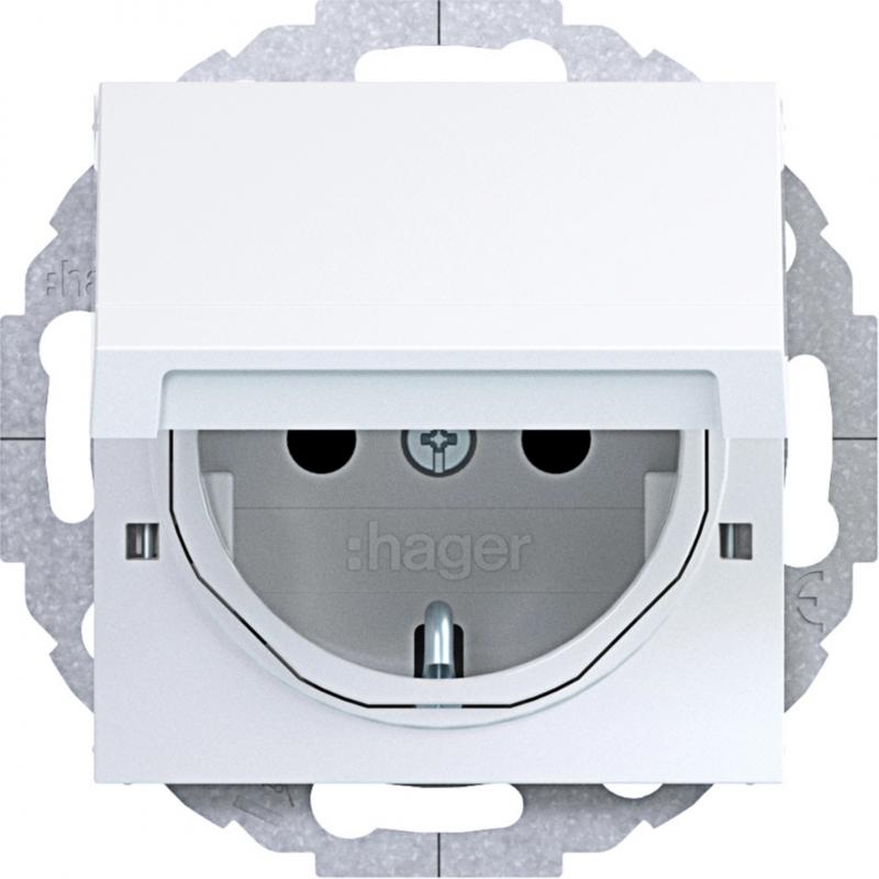 Hager SD SCHUKO KLD EHBS Ax/Cx lichtweiß glänz