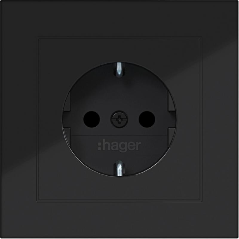 Hager Std. SCHUKO ADP erh. BS SK A.1 sw gl