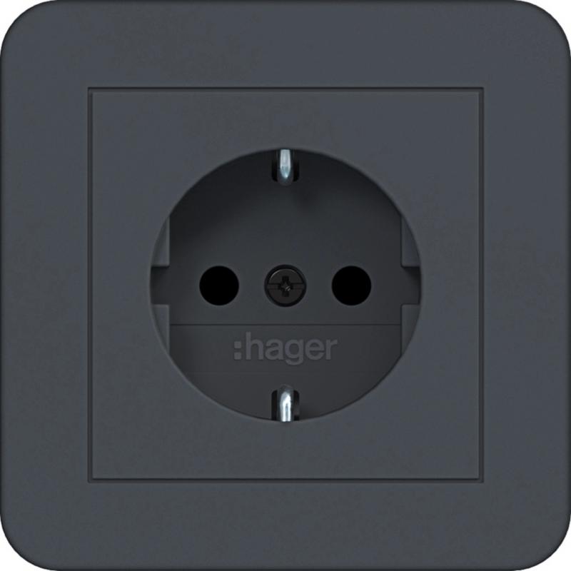 Hager SD SCHUKO ADP erh. BS SK C1 ant mt lack