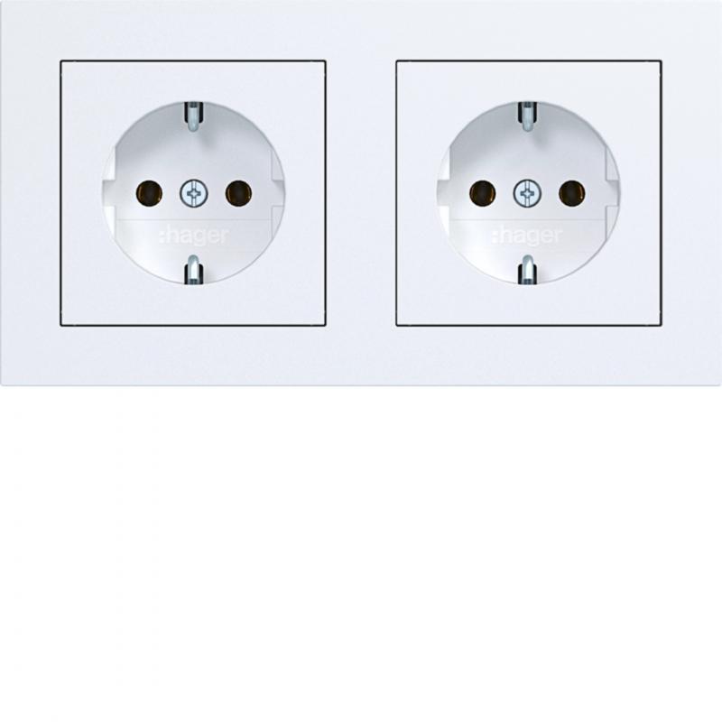 Hager Std. SCHUKO 2f m. RA verdr. A.1 liwß mt