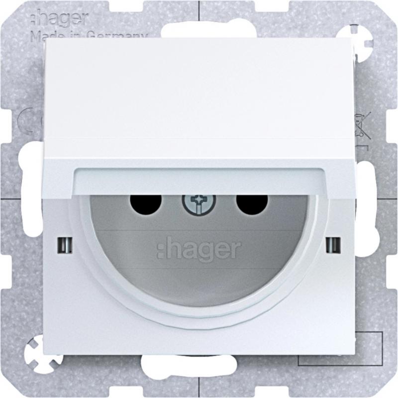 Hager SD Sch.kt.st. u. KLD EHBS Ax/Cx lweiß gl