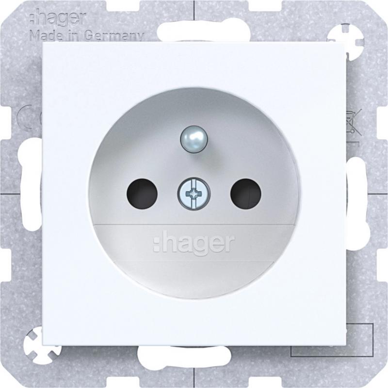 Hager Std. m. Schutzk.st. EHBS Ax/Cx liweiß gl