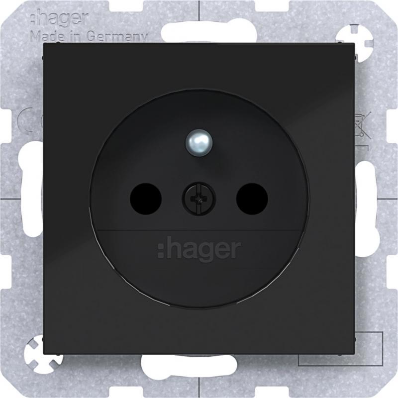 Hager Std. m. Schutzk.st. EHBS Ax/Cx sw gl