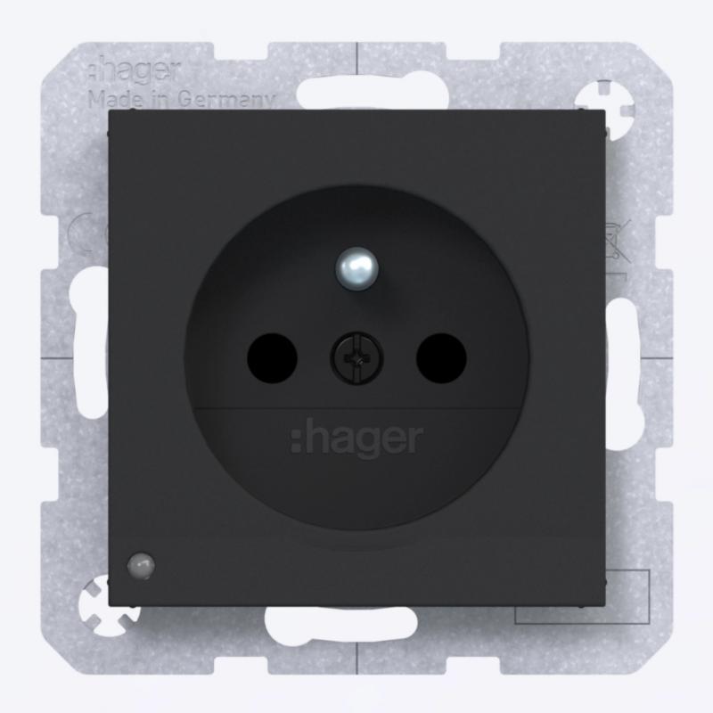 Hager STD SKT LED-O.Li EHBS SLKL Ax/Cx sw matt