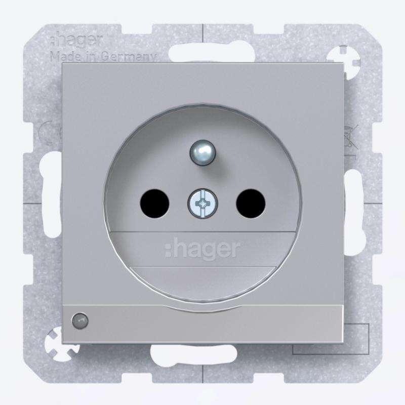 Hager STD SKT LED-O.Li EHBS SLKL Ax/Cx tit met