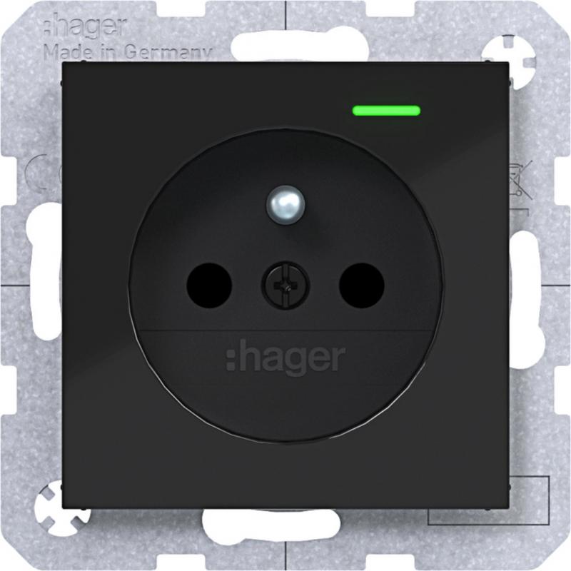 Hager SD Sch.kt.st. u. LED EHBS Ax/Cx sw gl