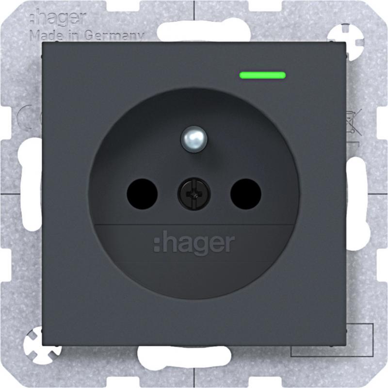 Hager STD SKT K-LED EHBS SLK Ax/Cx ant mt lack