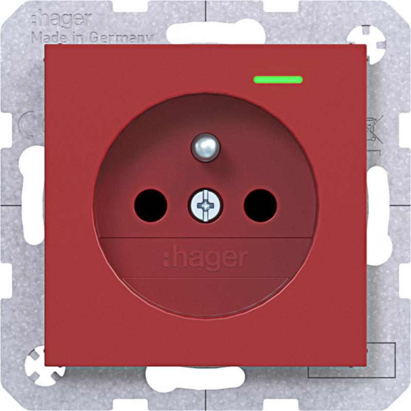 Hager SD Sch.kt.st. u. LED EHBS Ax/Cx rot gl