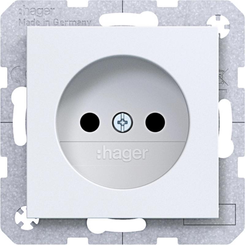 Hager Std. o. Schutzk. erh. BS Ax/Cx liweiß mt