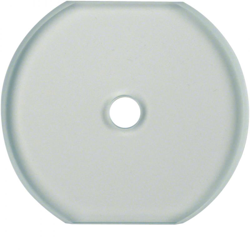 Hager Gl.mittelplatte Schalter Serie Glas klar