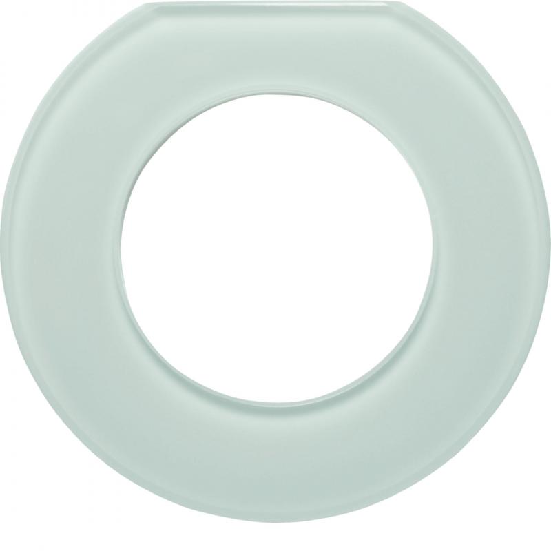 Hager Glasendrahmen 1-fach, Serie Glas, polarweiß