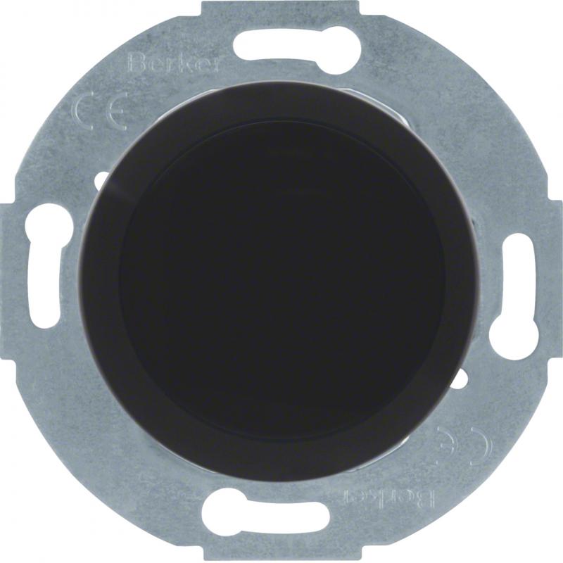 Hager Blindverschluss mit ZS 1930/Glas schwarz