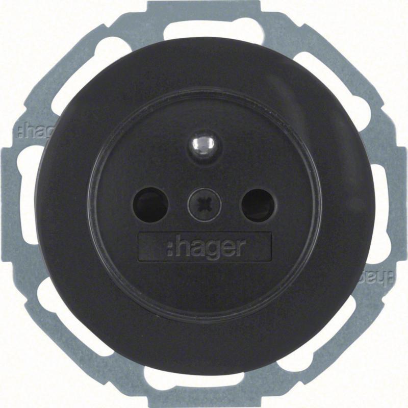 Hager Steckdose m SK-Stift erh BS R.Classic sw