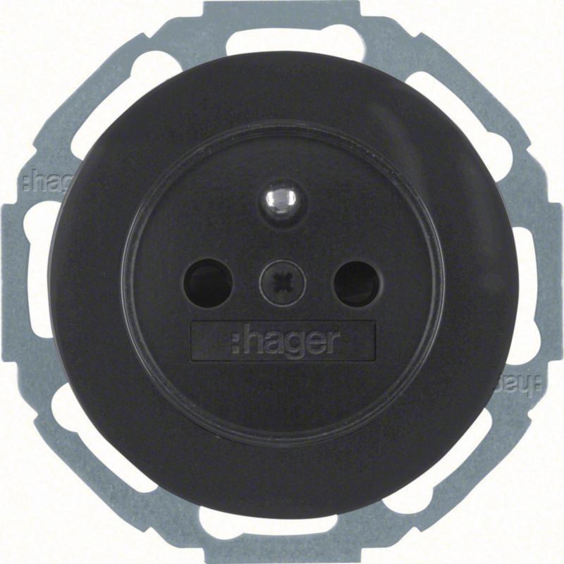 Hager Steckdose m SK-Stift erh BS R.Classic sw