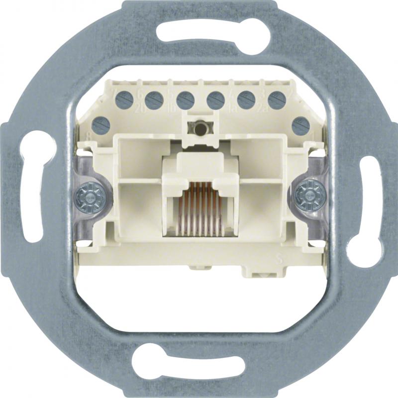 Hager UAE-Anschlussdose 8-p. Modul weiß
