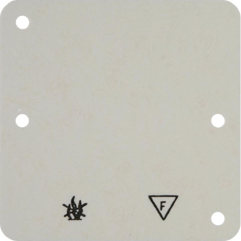Hager Bodenplatte für AP-Rahmen 1fach 82x82mm