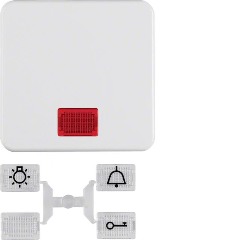 Hager Wippe mit 5 Linsen WG UP IP44 polarweiß