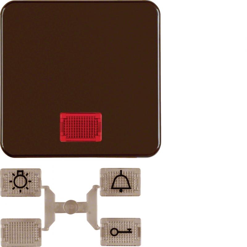 Hager Wippe mit 5 Linsen WG UP IP44 braun