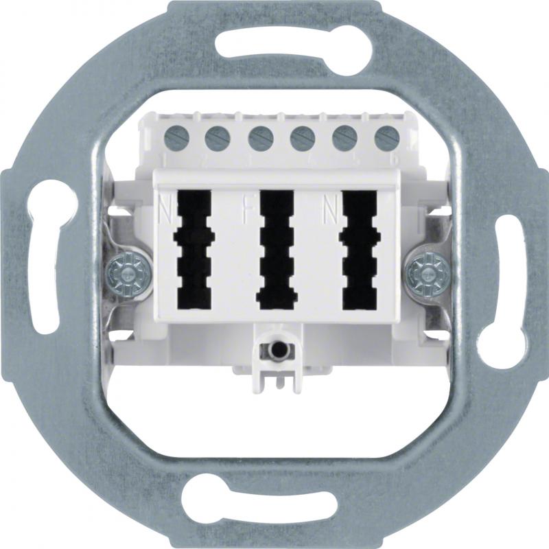 Hager TAE-Anschlussdose 3 x 6NFN Modueins. pw