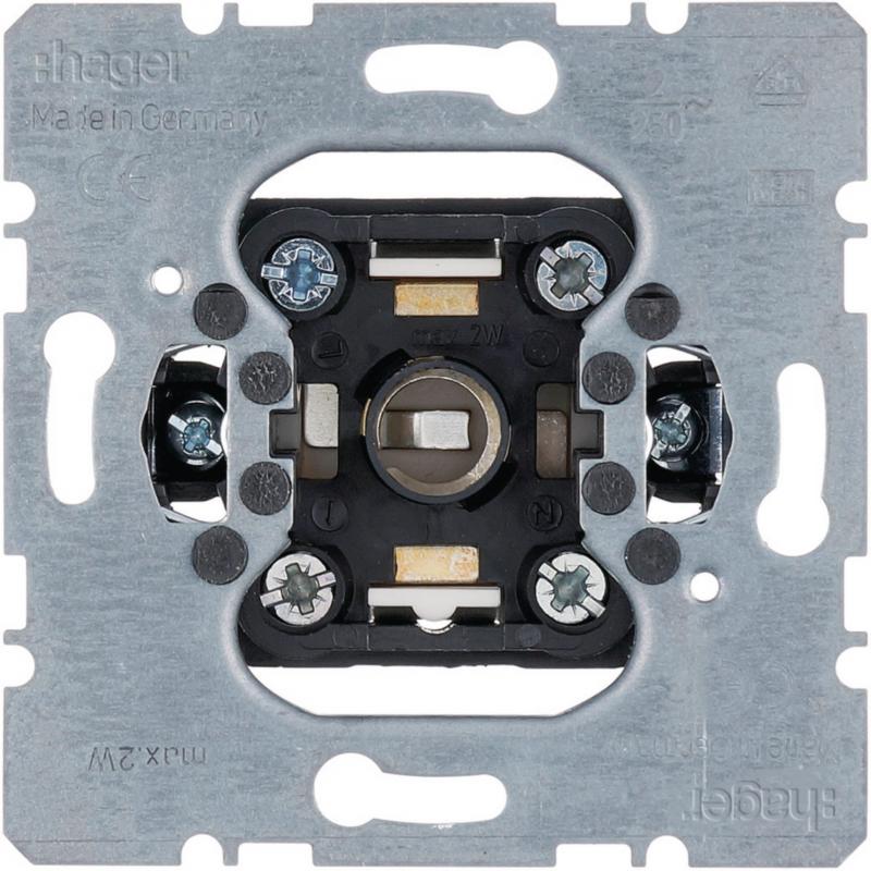 Hager Drucktaster/Lichtsignal E10 Kont. UP 2A